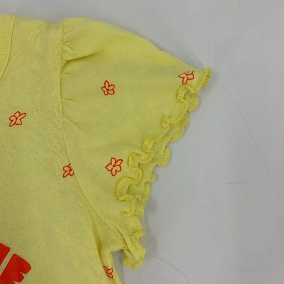 Harper Canyon Girls Save The Flowers Floral Ruffle Sleeve Cute TShirt Size 4 NWT - Picture 3 of 10